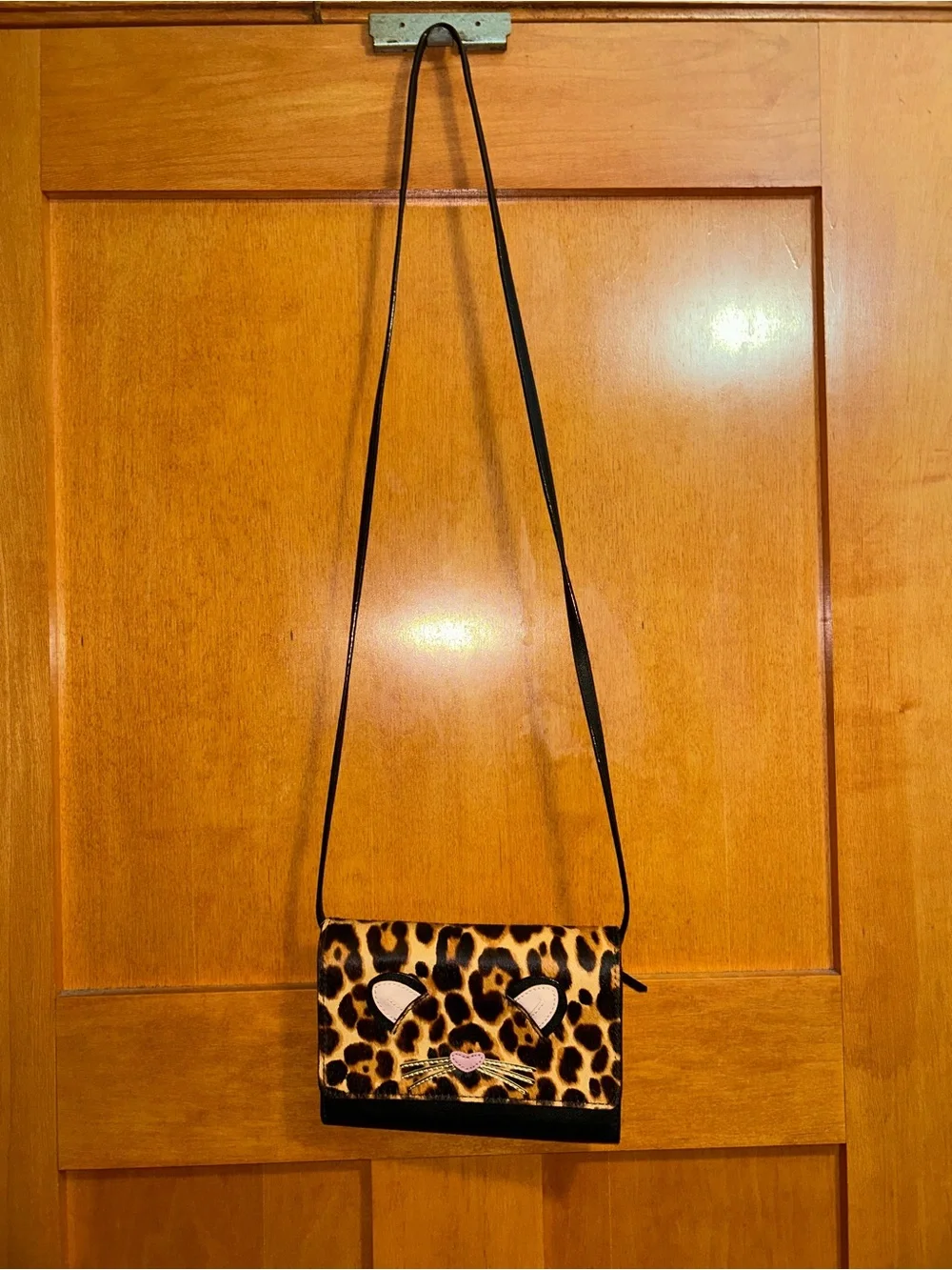 Kate Spade Leopard Purse Summer Run Wild Calf Hair Leather Crossbody Bag NWOT